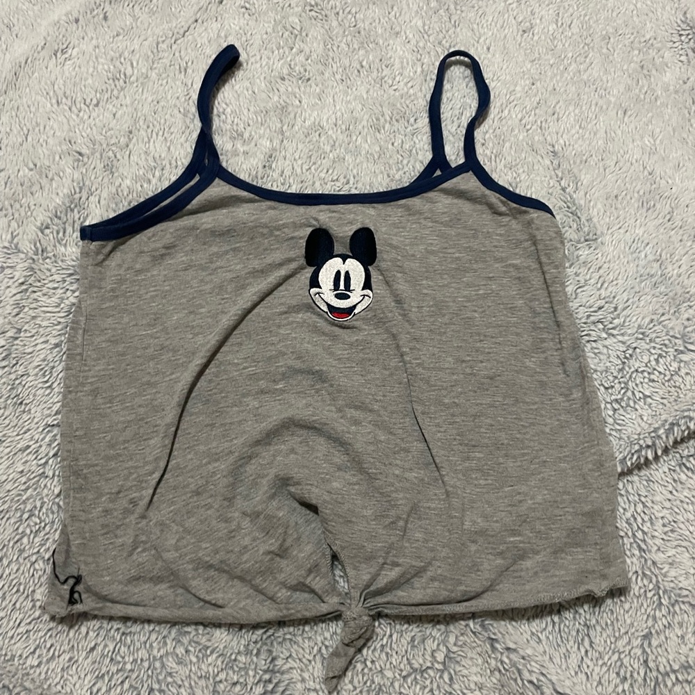 Mickey Mouse, tie front spaghetti strap cami, Size: M